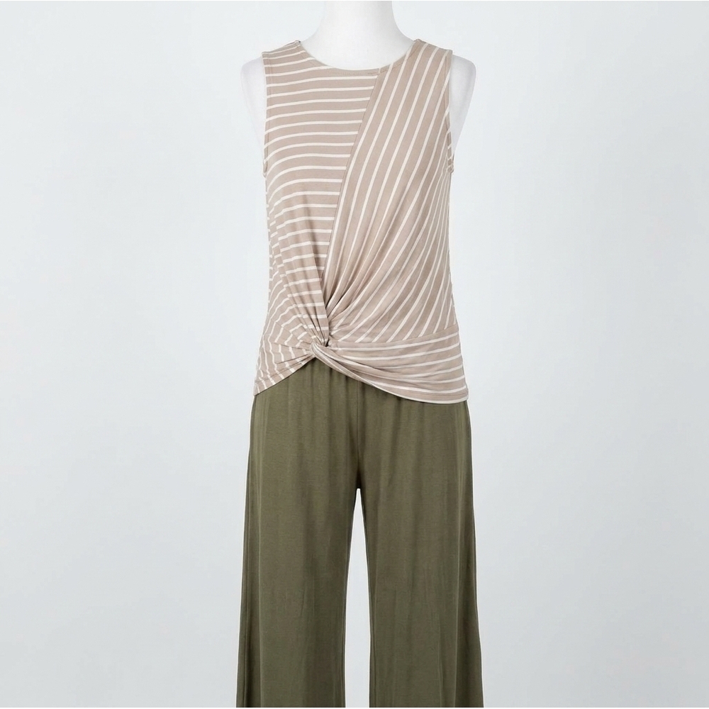 NEW ZENANA ella striped tank in multi